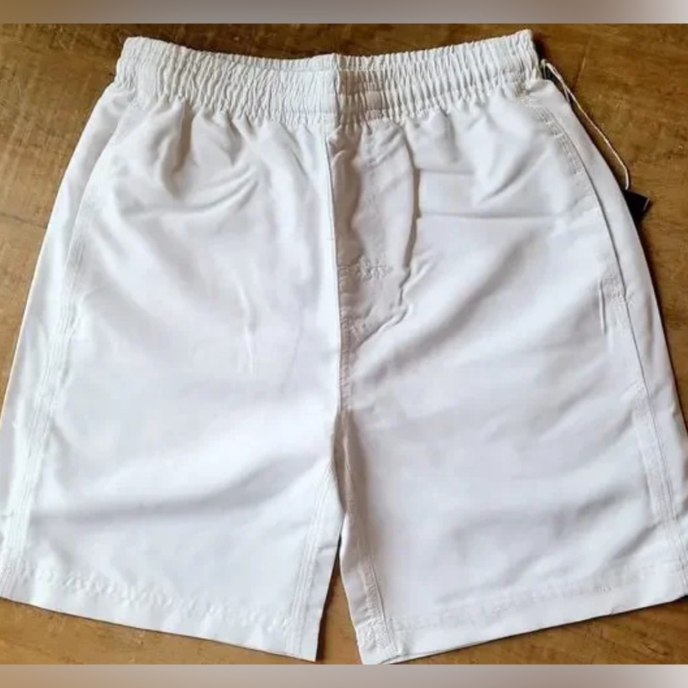 Boast Boys Blank Club Tennis Shorts In White With A Braided Drawstring